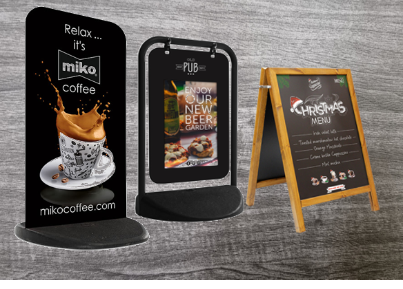 Ein Boards & Pflasterzeichen