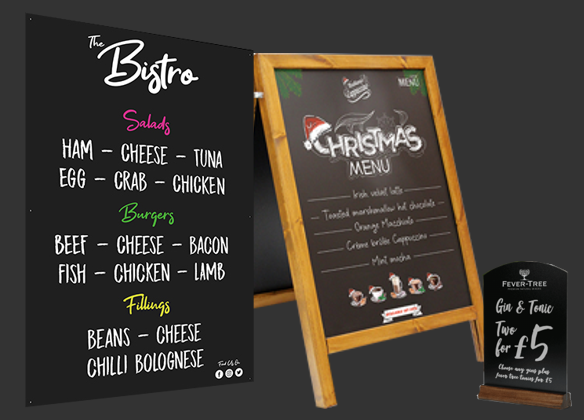 Restaurantkreidebretter