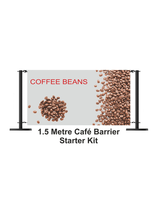 1,5 Meter Cafe Barrier Starter Kit