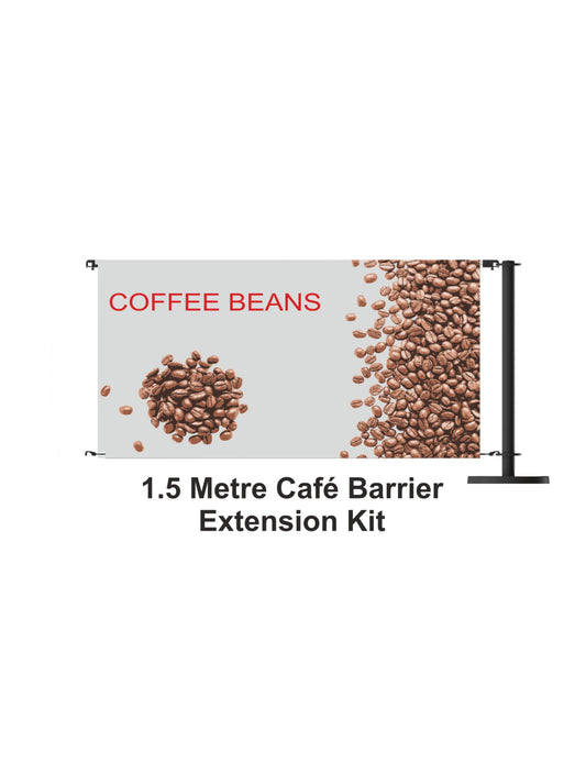 1,5 Meter Cafe Barrier Extension Kit