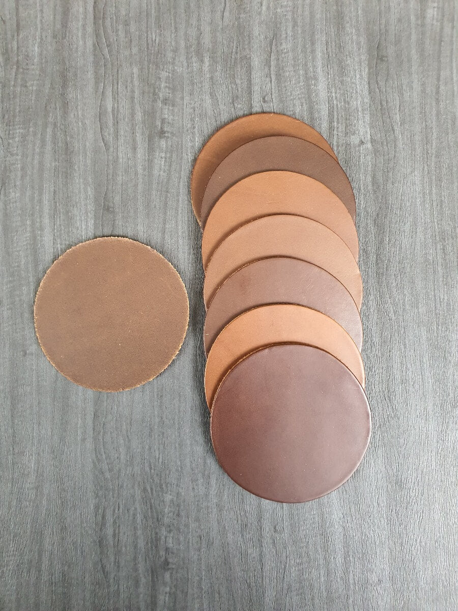 Sattelleder 10 cm Leder Coaster (Verkaufsartikel)