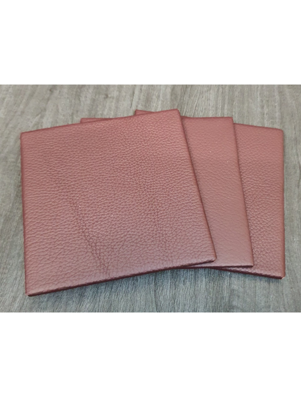 Dark Grapeshelly Leder Coaster- 10 cm SQ (Verkaufsartikel)