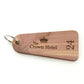 Key Fobs - Engraved Red Cedar Veneer Wood - bhma